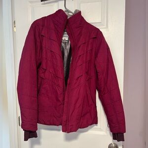 Columbia maroon/magenta women’s thermal ski jacket